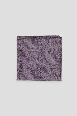 Lavendel paisley silkelommeklud