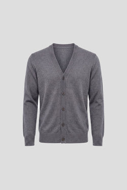 Grå polo cardigan