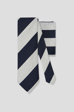 Slips & lommekluds pakke (Navy stribet)