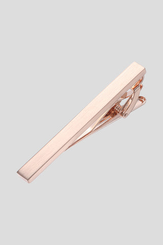 Børstet rosaguld slipsenål PVD