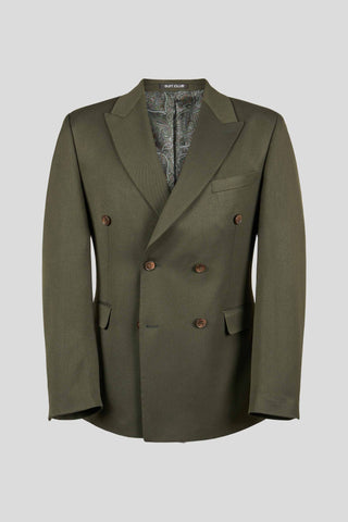 PRESTIGE grønt dobbeltradet jakkesæt PRESTIGE