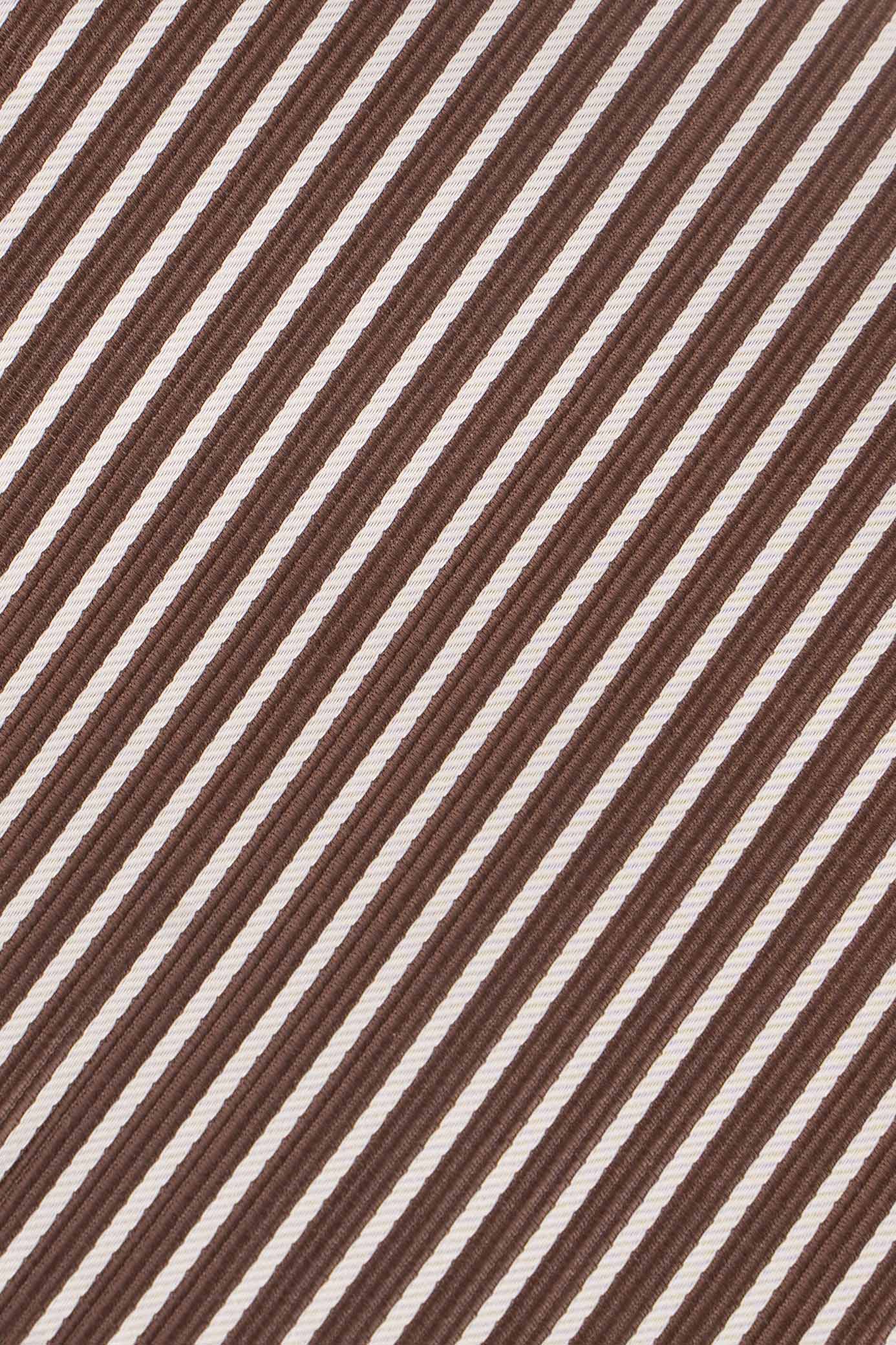 Beige og brunt stribet lommeklud PVD