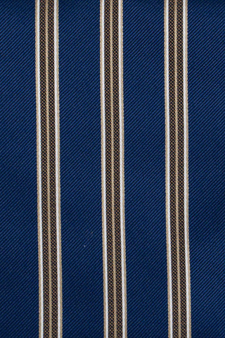 Slips & lommekluds pakke (Blå & champagne stribet) suitclub.dk