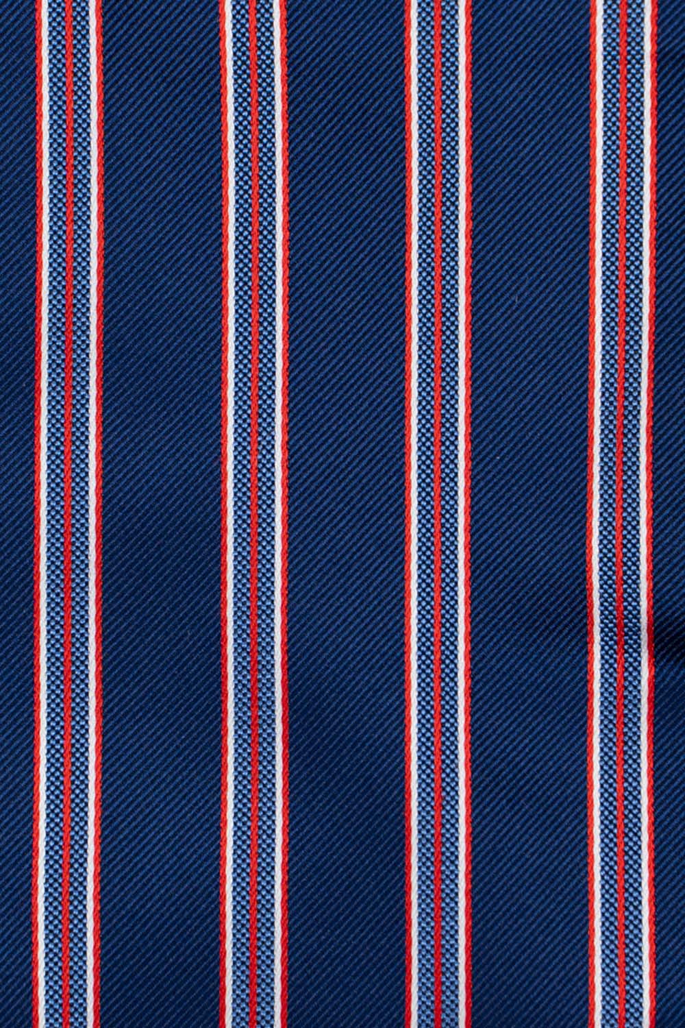 Slips & lommekluds pakke (Blå & rød stribet) suitclub.dk