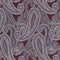 Bordeaux & grå paisley slips