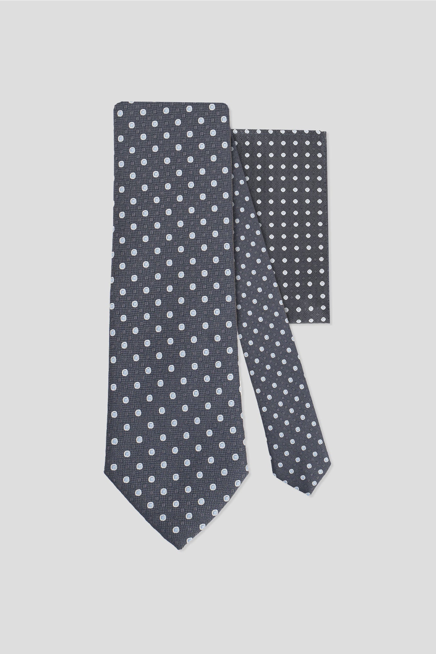 Slips & lommekluds pakke (Grå prikket) suitclub.dk