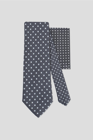 Slips & lommekluds pakke (Grå prikket) suitclub.dk