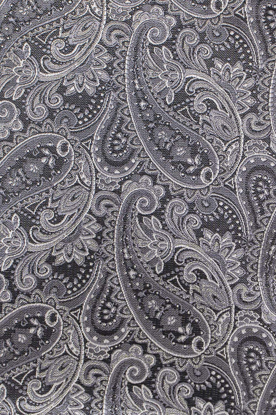Slips & lommekluds pakke (Sort & hvid paisley) suitclub.dk