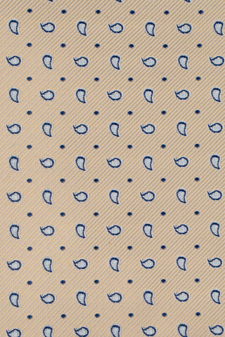 Slips & lommekluds pakke (Beige dråbemønster) suitclub.dk