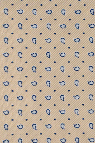 Beige dråbemønstret slips