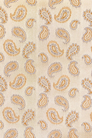 Beige dråbemønstret silkeslips PVD