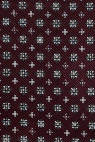 Bordeaux blomstret slips PVD