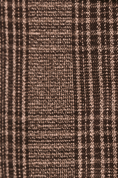 PRESTIGE brunt dobbeltradet jakkesæt tern