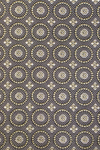 Slips & lommekluds pakke (Brun geometrisk i silke) suitclub.dk