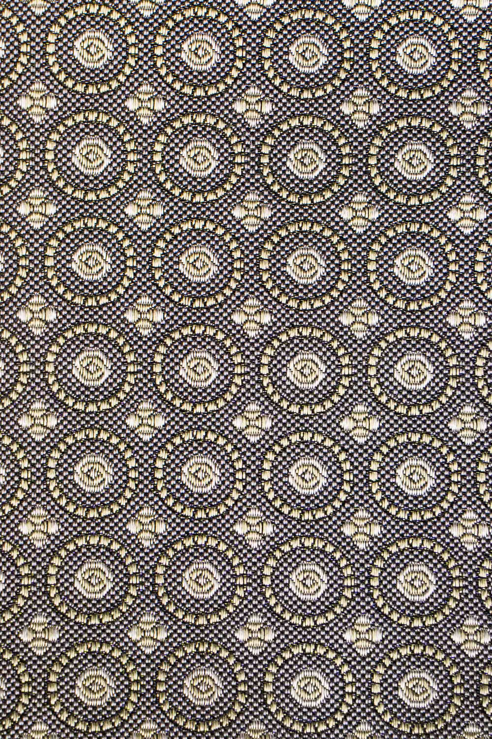 Brunt geometrisk silkeslips PVD