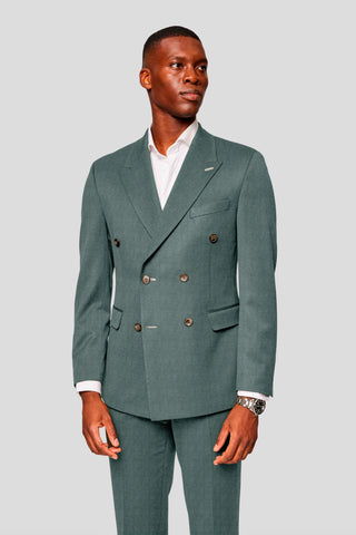 CUSTOM mørkegrønt uld jakkesæt SUIT CLUB