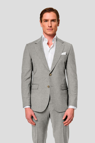 CUSTOM lysegråt uld jakkesæt SUIT CLUB