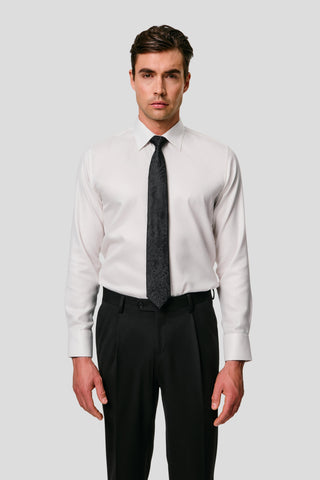 Exclusive twill skjorte hvid slim Shirtmakers