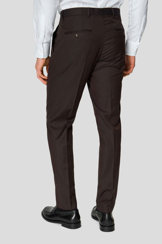 HERITAGE brune habitbukser med sildeben MBO