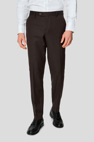 HERITAGE brune habitbukser med sildeben MBO