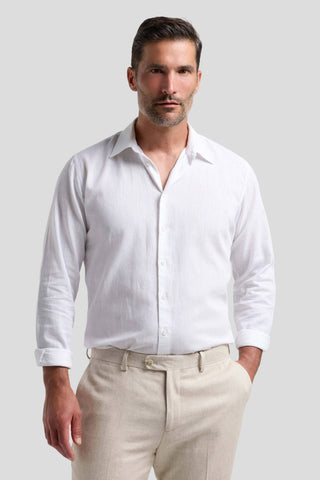 Hvid hørskjorte Shirtmakers