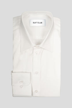 Exclusive twill skjorte hvid slim