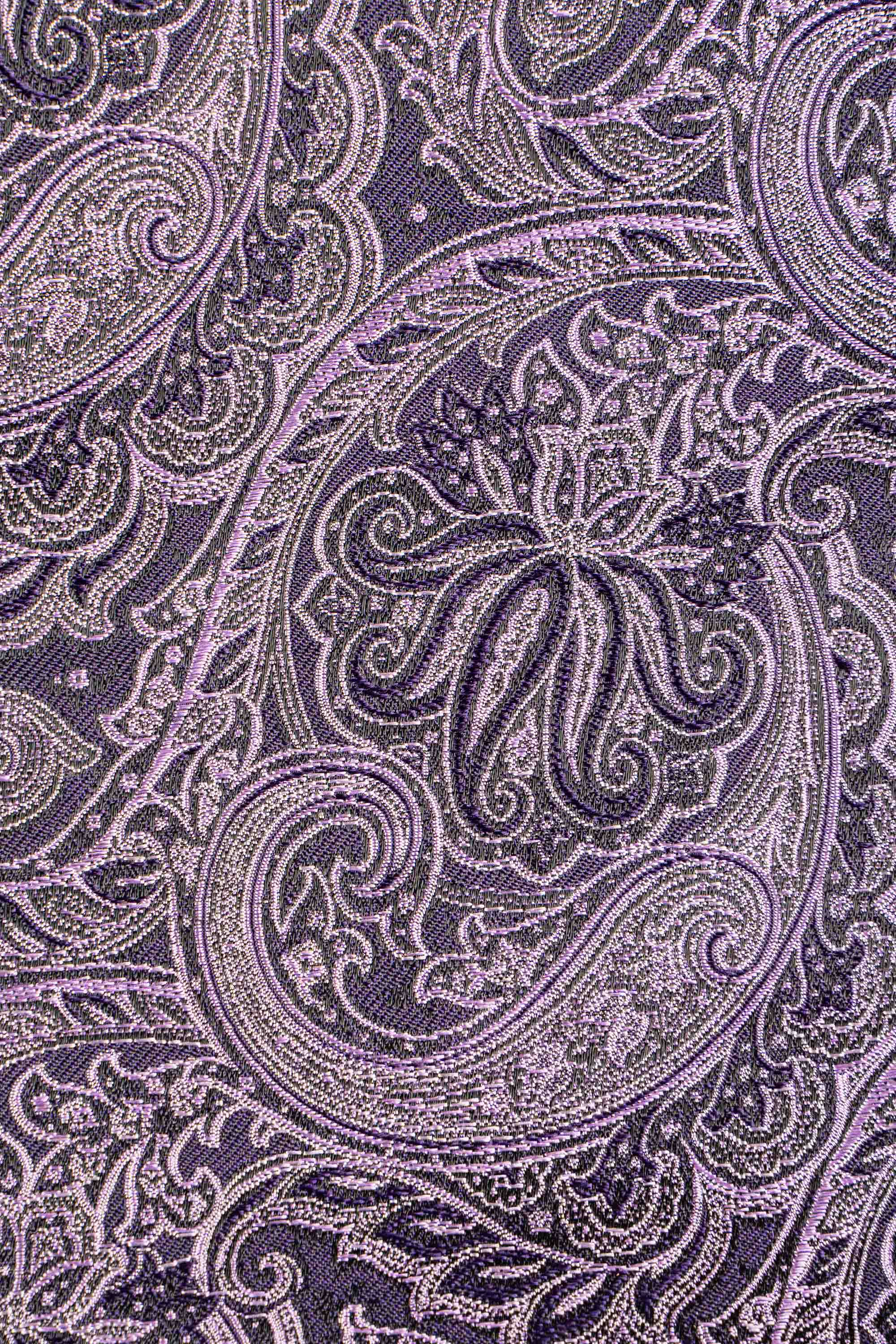 Slips & lommekluds pakke (Lavendel paisley i silke) suitclub.dk