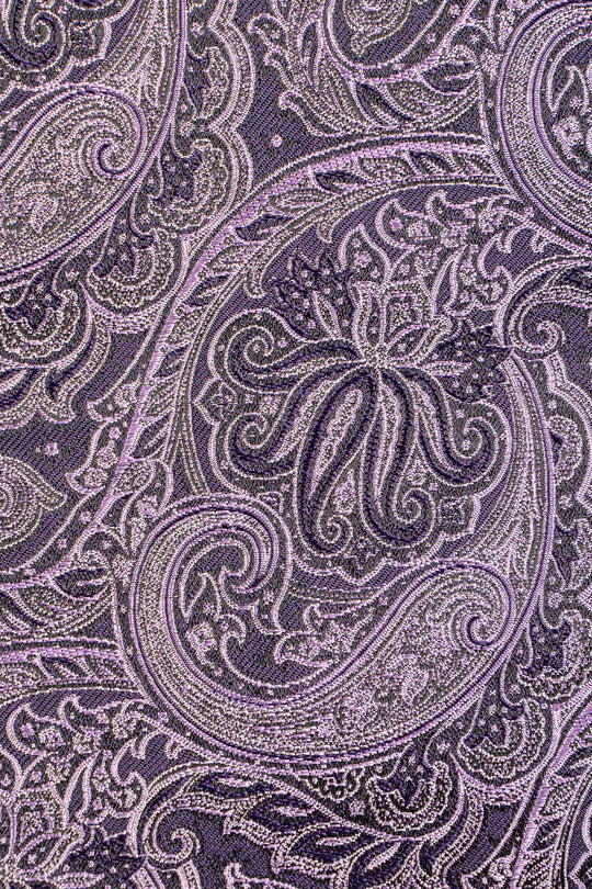 Slips & lommekluds pakke (Lavendel paisley i silke) suitclub.dk