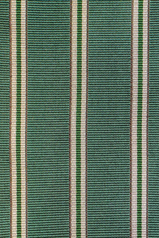 Mørkegrøn stribet silkelommeklud PVD