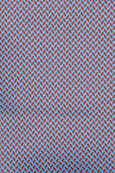 Lyseblåt & orange geometrisk slips