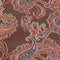 Slips & lommekluds pakke (Orange prikket paisley i silke)