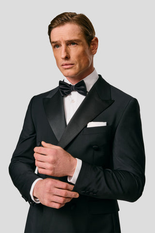 PREMIUM sort dobbeltradet smoking blazer MBO