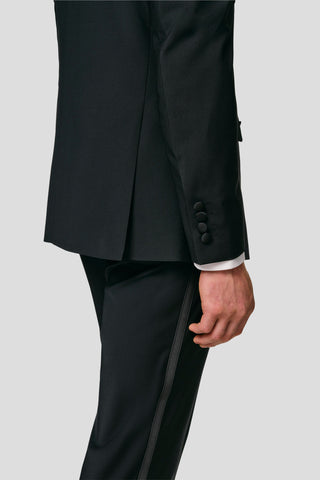 PREMIUM sort dobbeltradet smoking blazer MBO