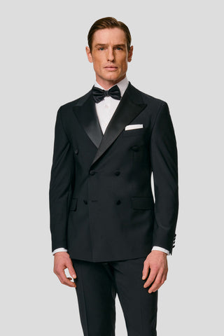 PREMIUM sort dobbeltradet smoking blazer MBO