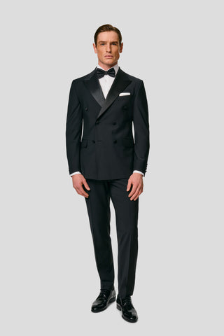 PREMIUM sort dobbeltradet smoking blazer MBO