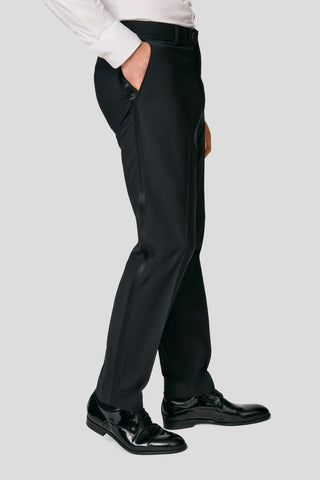 PREMIUM sort velour smoking jakkesæt PREMIUM