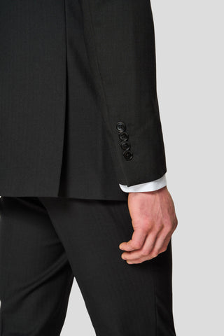 PREMIUM sort blazer med sildeben MBO