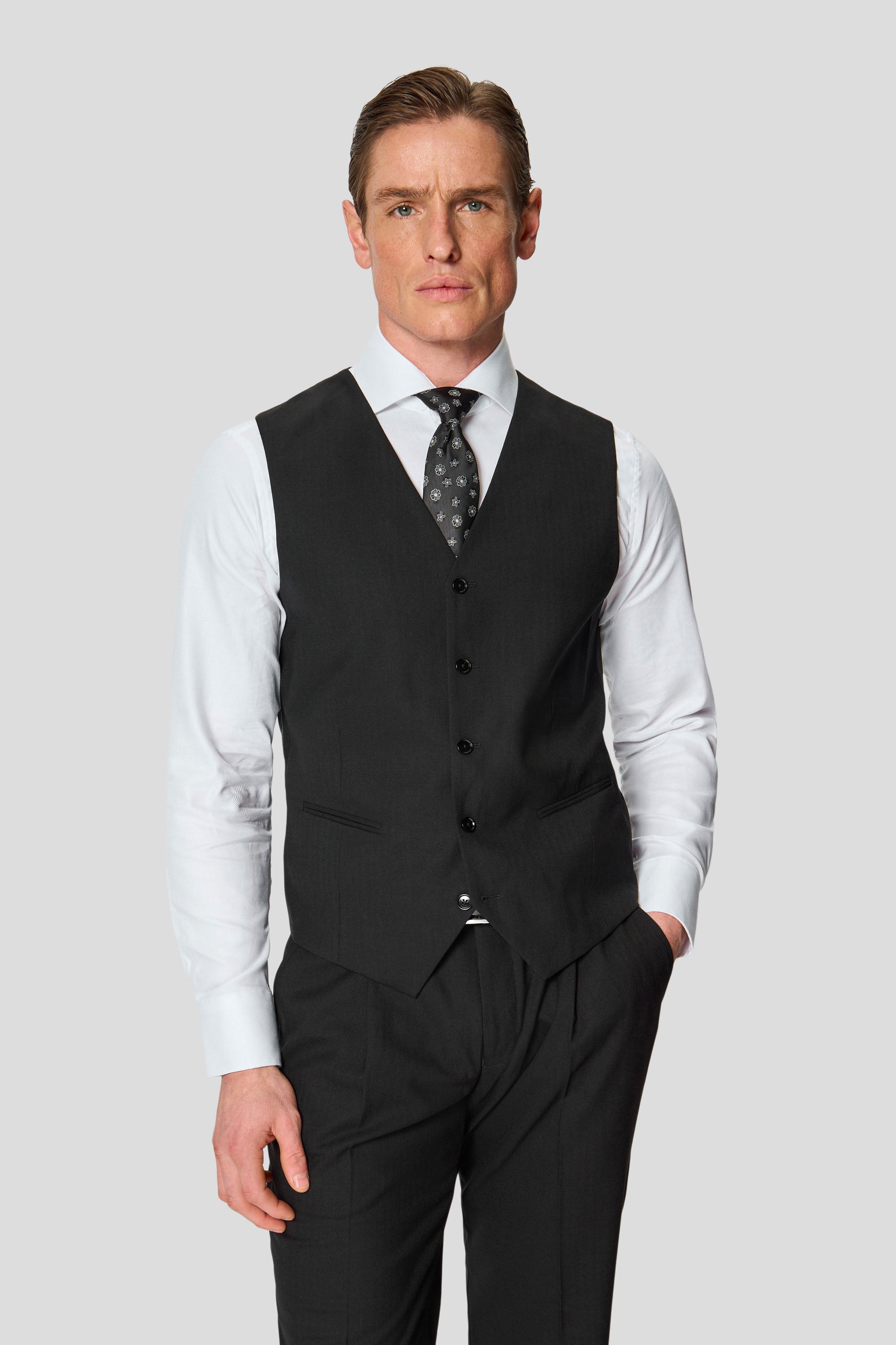 PREMIUM sort vest med sildeben MBO