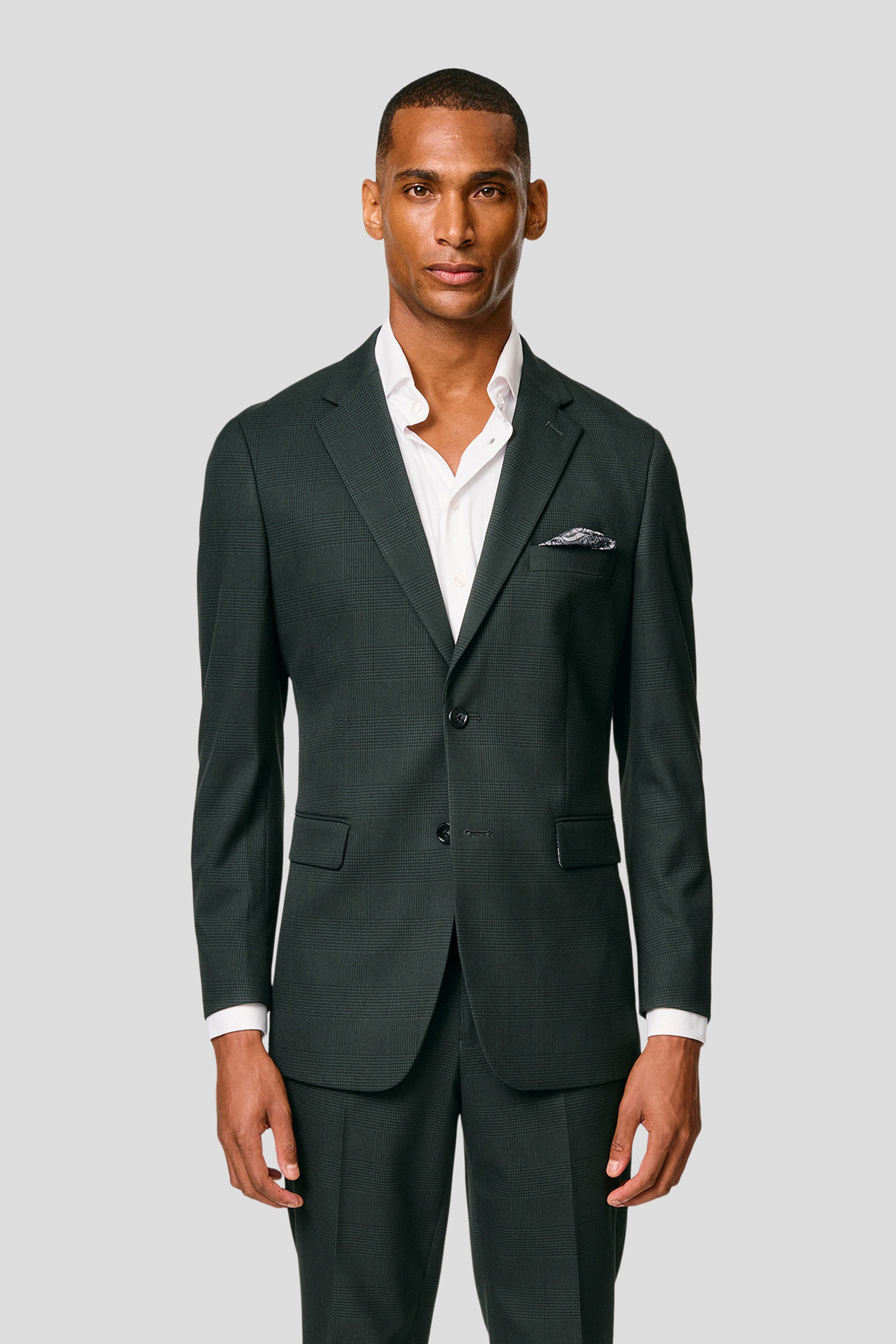 PRESTIGE grønt jakkesæt med tern PRESTIGE