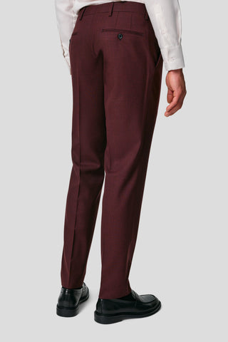 PRESTIGE bordeaux three-piece jakkesæt med tern PRESTIGE