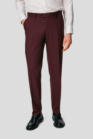 PRESTIGE bordeaux habitbukser med tern MBO