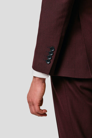 PRESTIGE bordeaux blazer med tern MBO