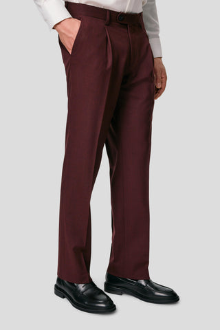 PRESTIGE bordeaux habitbukser med tern MBO