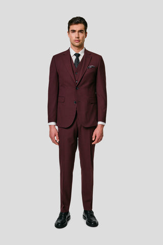 PRESTIGE bordeaux vest med tern MBO