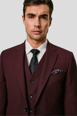 PRESTIGE bordeaux vest med tern MBO