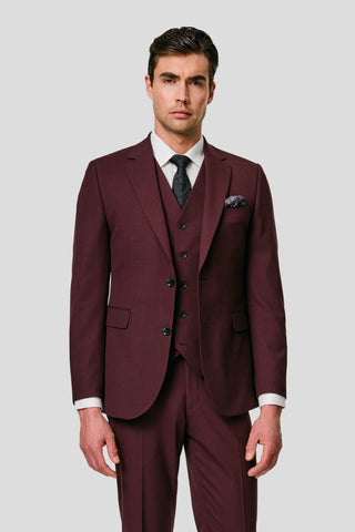 PRESTIGE bordeaux vest med tern MBO