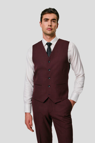 PRESTIGE bordeaux vest med tern MBO