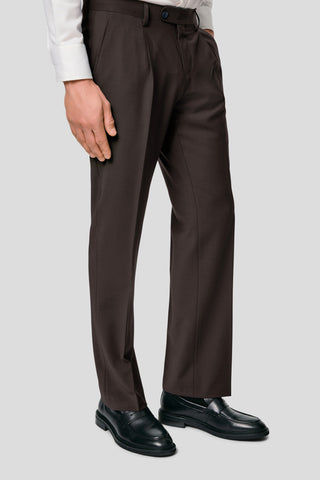 PRESTIGE brune habitbukser med striber MBO