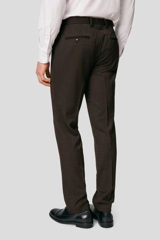 PRESTIGE brune habitbukser med striber MBO