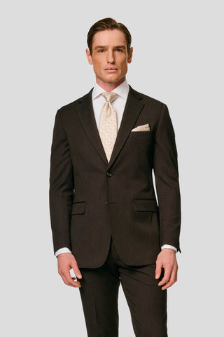 PRESTIGE brun blazer med striber